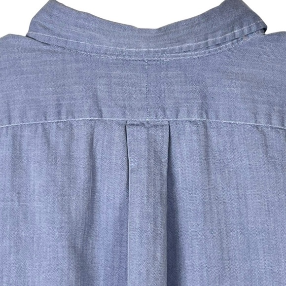 Vintage Ralph Lauren Blue Men’s Yarmouth 100% 2 Ply Cotton Size 17 34/35 - Picture 4 of 9